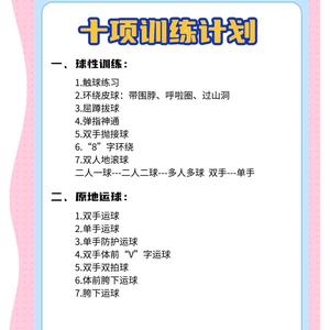 针对不同年龄段的篮球训练规划建议:打造全面发展的篮球之路